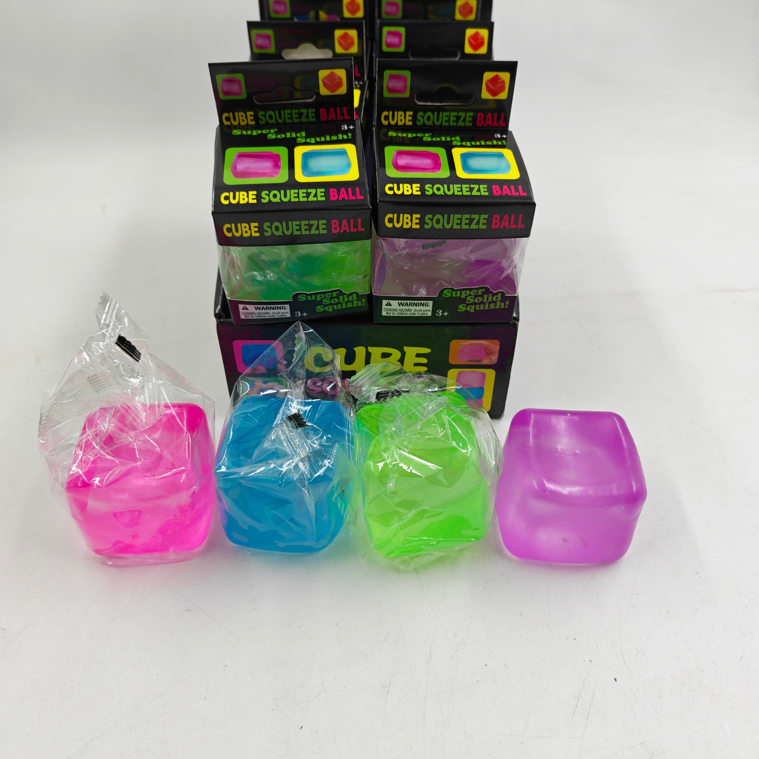 Glittery NeeDoh Squishy Cube Stress Relief Puzzle Fidget Toy
