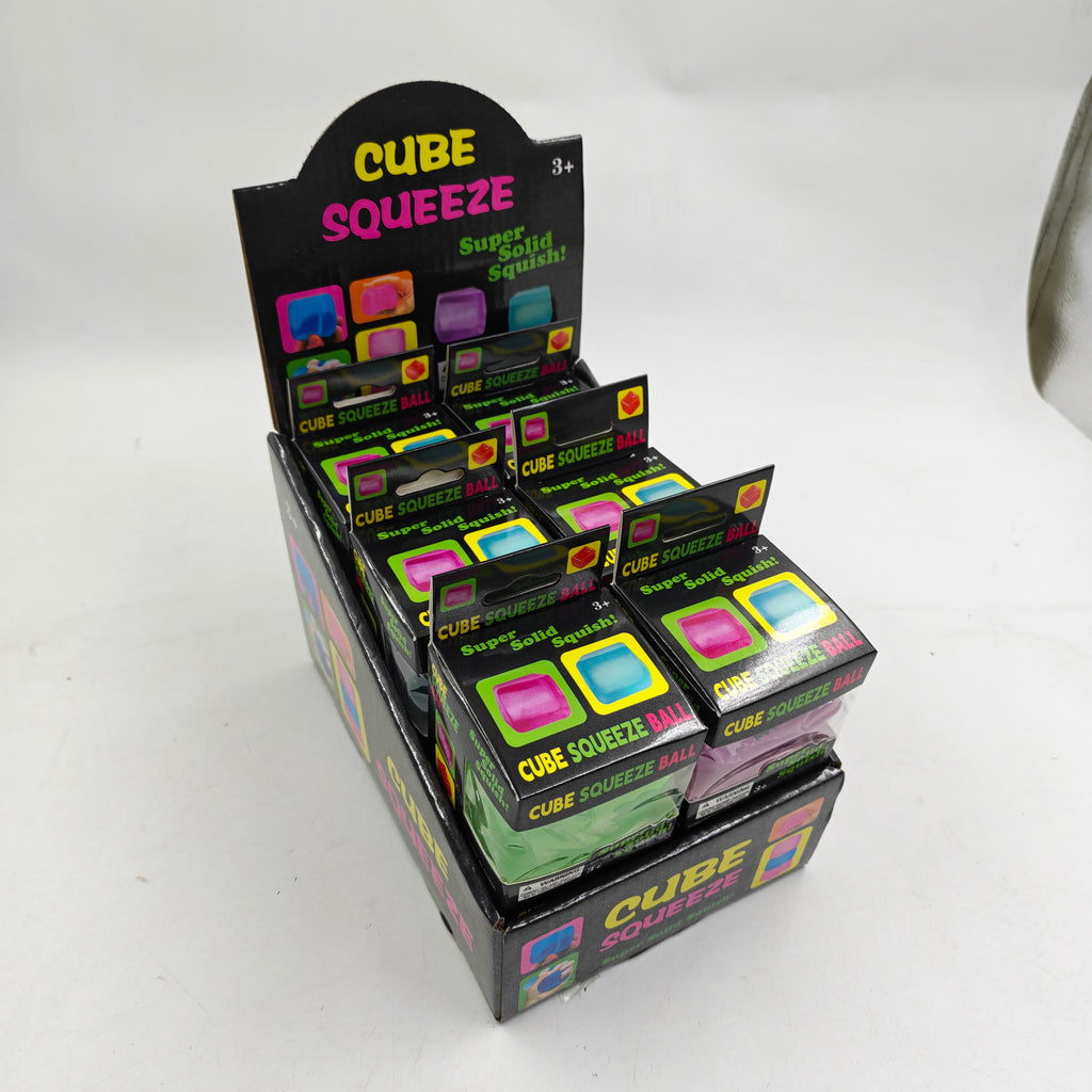 Glittery NeeDoh Squishy Cube Stress Relief Puzzle Fidget Toy