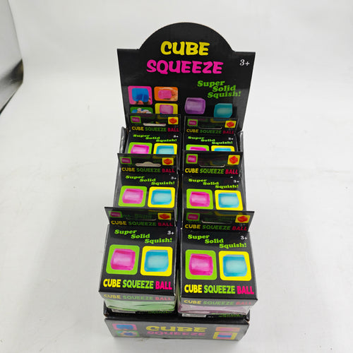 Glittery NeeDoh Squishy Cube Stress Relief Puzzle Fidget Toy