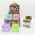 Glittery NeeDoh Squishy Cube Stress Relief Puzzle Fidget Toy